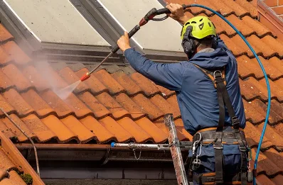 Démoussage et hydrofuge de toiture à Gueures